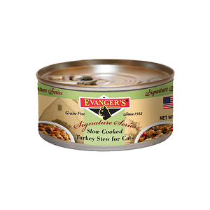 Evanger's Signature Series Slow Cooked Turkey Stew for Cats, 24/5.5 Oz  