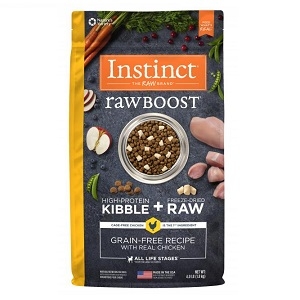 Nature's Variety Instinct Raw Boost Kibble Canine - Chicken 5/4.1#  