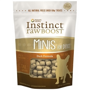 Nature's Variety Instinct Canine Raw Boost Mini Bites - Duck 3.25 Oz