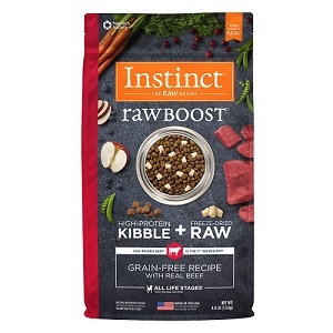 Nature's Variety Instinct Raw Boost Canine Kibble - Beef Meal Formula - 5/4.1 lbs.