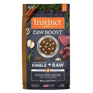 Nature's Variety Instinct Raw Boost Kibble Canine - Duck 5/4.1#
