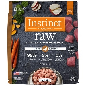 Nature's Variety Instinct Raw Frozen Bite Duck 1.25#