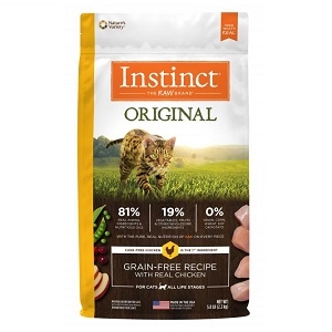 Nature's Variety Instinct Chicken Meal Formula 2.2 Lb - Cat 8/case and 5.5 Lb Cat 4/Case