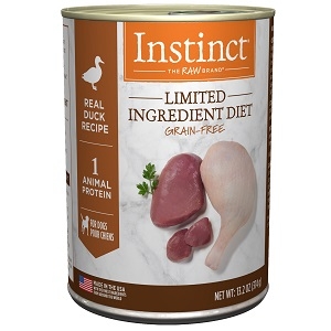 Nature's Variety Instinct Limited Ingredient Diet Duck Formula canned dog food 12/13.2 Oz