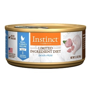 Nature's Variety Instinct Limited Ingredient Diet Turkey Formula canned cat food 24/3 Oz