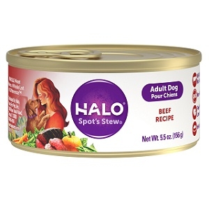 Halo Holistic Beef Recipe for Adult Dogs, 12/5.5 oz.