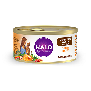 Halo Holistic Grain Free Chicken Recipe for Adult Cats 12/3 oz.