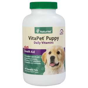 VitaPet Puppy Daily Vitamins Chewable Tablets Plus Breath Aid 60 ct