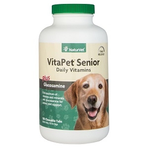 VitaPet Senior Daily Vitamins Chewable Tablets Plus Glucosamine 180ct