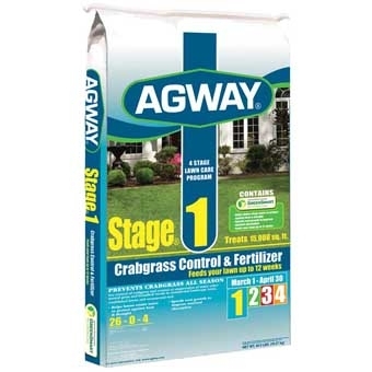 Agway Stage 1 Crabgrass Control & Fertilizer 26-0-4 15m