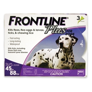 Frontline Plus for Dogs 45-88 Pounds 3-Dose