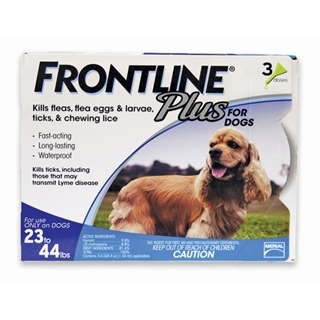 Frontline Plus for Dogs 23-44 Pound 3-Dose