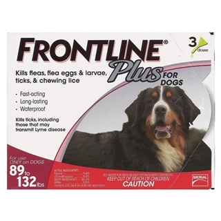 Frontline Plus For Dogs 89 -132 Pound