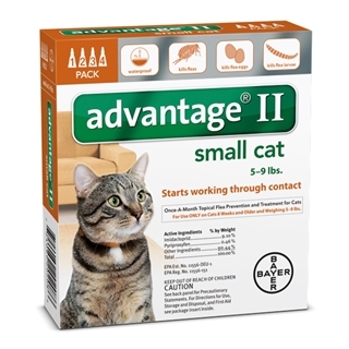 Bayer Advantage II Flea & Lice Treatment for Small Cats