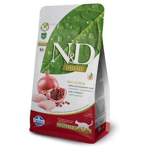 Farmina N&D Chicken & Pomegranate Neutered Cat Food 3.3 lb.