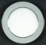 china white with silver band bread and butter plate