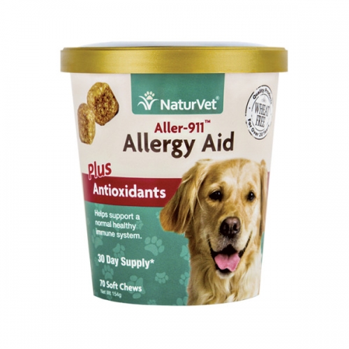 NaturVet®  Aller-911 Allergy Aid Soft Chews 70 Count