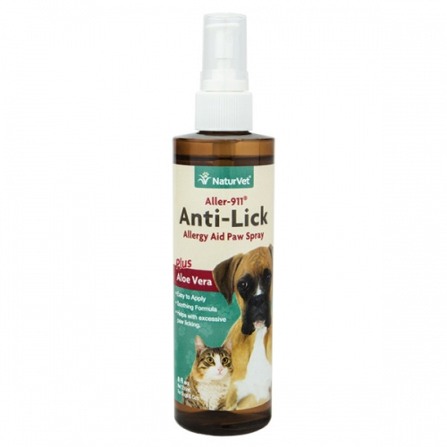 NaturVet®  Aller-911 Anti-Lick Paw Spray 8 Ounce