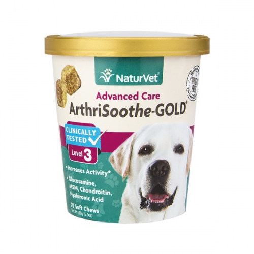 NaturVet®  AnthriSoothe-GOLD Advanced Care Soft Chews 180 Count