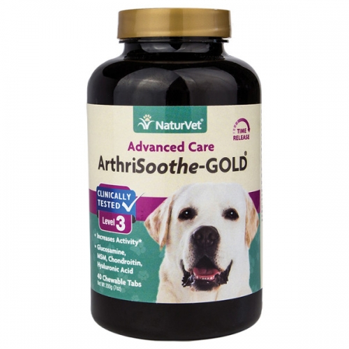 NaturVet ArthriSoothe-GOLD Advanced Care Chewable Tablets 40 Count