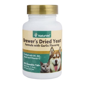 NaturVet® Brewer’s Dried Yeast with Garlic Chewable Tablets 100ct