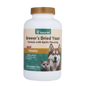 NaturVet®  Bewer’s Dried Yeast with Garlic Chewable Tablets 500ct