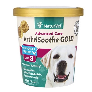 NaturVet®  ArthriSoothe-GOLD Level 3 Soft Chew for Small Breeds 70ct