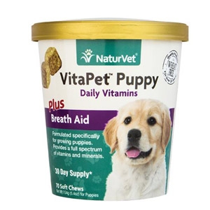 VitaPet Puppy Daily Vitamins Soft Chews Plus Breath Aid 60 ct