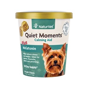 NaturVet Quiet Moments Dog Calming Aid Soft Chews 65ct