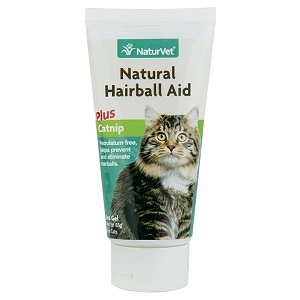 NaturVet Natural Hairball Aid Cat Gel Plus Catnip 3oz