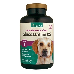 NaturVet Glucosamine DS Level 1 Maintenance Care Tabs for Cats and Dogs 150ct