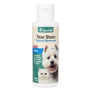 NaturVet Tear Stain Topical Remover for Dogs and Cats 4 fl. Oz.