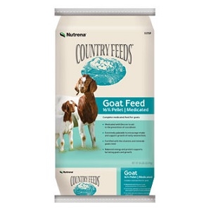 Country Feeds 16% Pelleted Goat Feed – Medicated