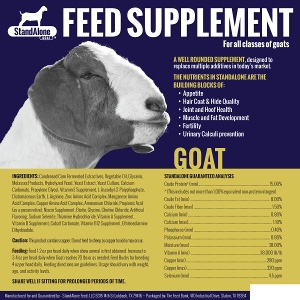StandAlone Feed Supplement Goat - 1 Gallon 