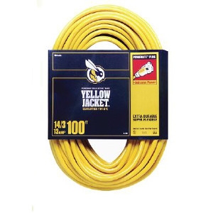 Yellow Jacket 14/3 x 100-Ft. Extension Cord