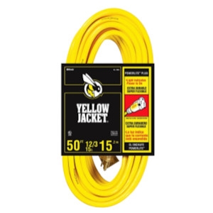 Yellow Jacket 12/3 x 50-Ft. Extension Cord 