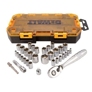 34 Pc. 1/4-In. & 3/8-In. Drive Socket Set