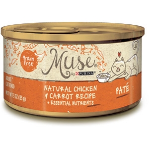 Muse by Purina Natural Chicken & Carrot Cat Food Pate Recipe