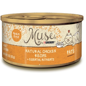 Muse by Purina Natural Chicken Cat Food Pate Recipe
