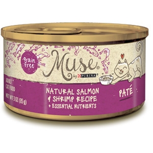 Muse by Purina Natural Salmon & Shrimp Cat Food Pate Recipe