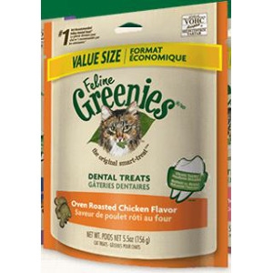 Feline Greenies Oven Roasted Chicken Flavor Dental Treats 12 Oz.