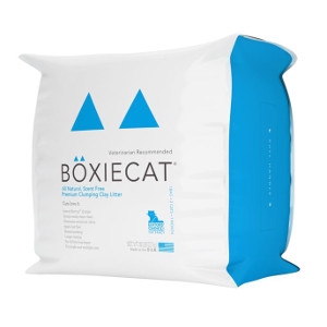 Boxiecat Scent-Free Premium Clumping Clay Cat Litter 28 lb. 