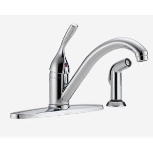 Classic Single Handle Kitchen Faucet with Spray 
