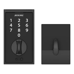 Schage Touch Keyless Touchscreen Lever Lock - Matte Black Finish
