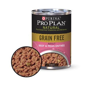 Purina Pro Plan Grain Free Adult Beef & Peas Entree