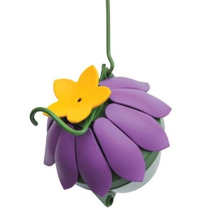 So Real Single Flower Hummingbird Feeder - Purple 