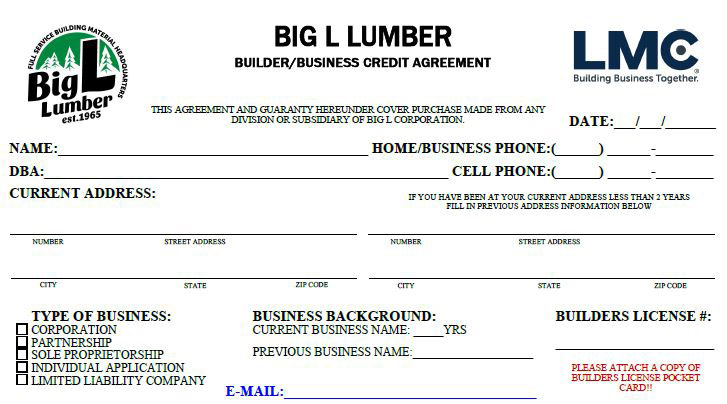 Credit Application