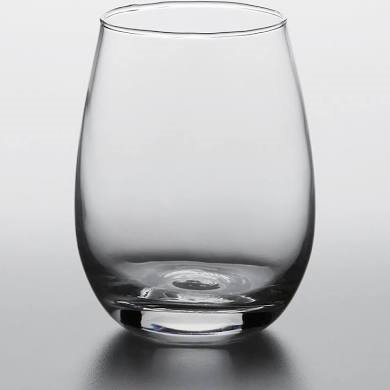 Glass--9oz Stemless Wine