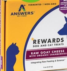 Answers Rewards Raw Goat Cheese with Cherries