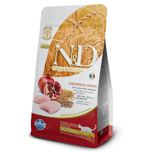 N&D Ancestral Grain Feline Chicken & Pomegranate Neutered